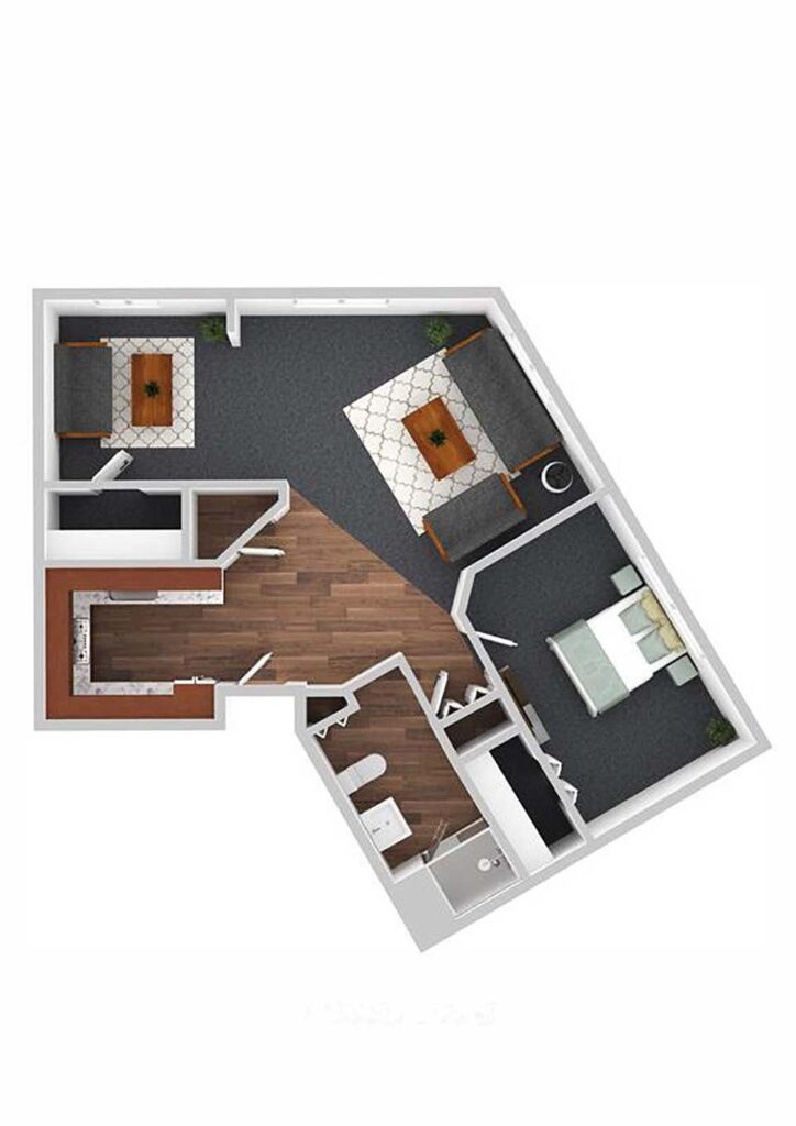 Floor plan for Assisted Living E style at Vista Prairie at Windmill Ponds in Alexandria, MN